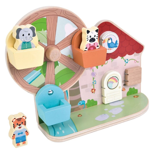 Jucărie de motricitate pentru copii din lemn FSC®,Jungle Friends, Small Foot, 12 luni+
