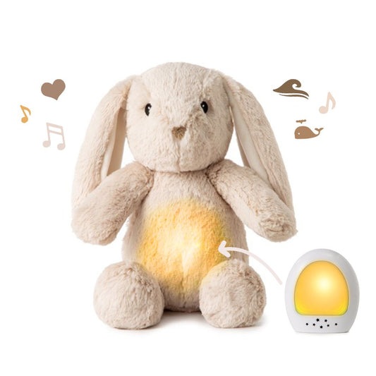 Jucărie de pluș muzicală cu lampă de veghe, LoveLight™ Billy Bunny™, Cloud B, 0 luni+