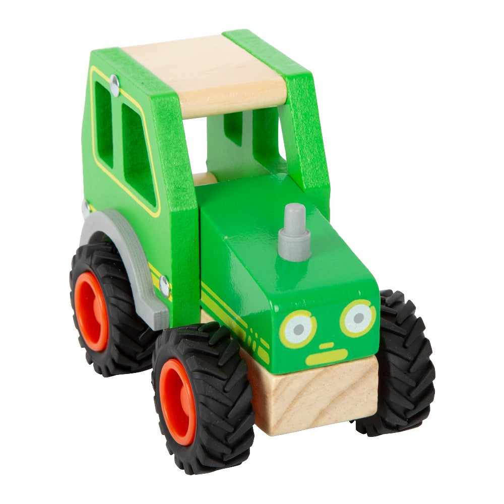 Jucărie din lemn, Tractor Small Foot, Verde, 18 luni+