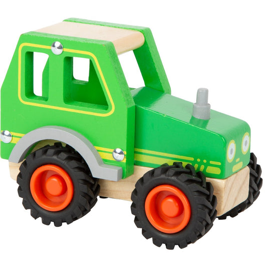 Jucărie din lemn, Tractor Small Foot, Verde, 18 luni+