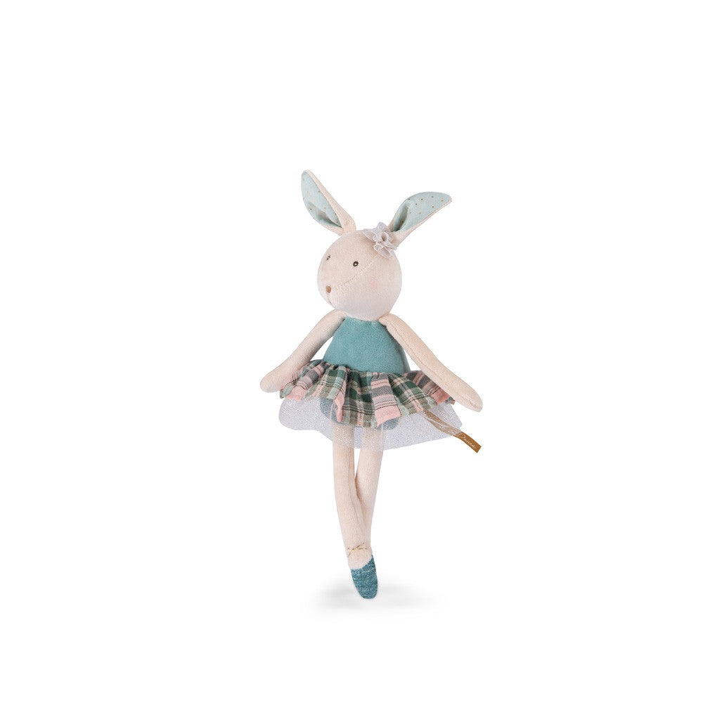 Jucărie moale de pluș, Micuța balerină Iepuraș, Moulin Roty, Roz, 0 luni+