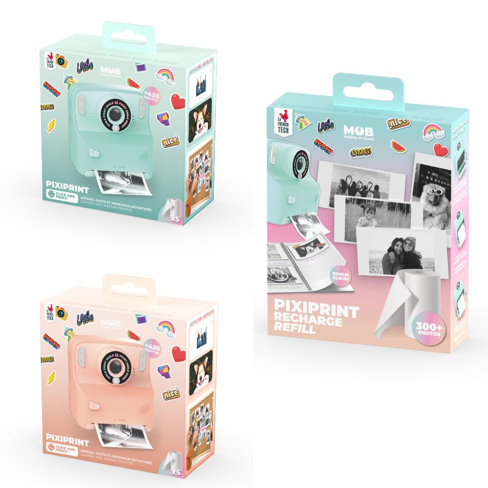 Kit creativ cu role de rezervă pentru aparatul foto-video Pixiprint, MOB Paris