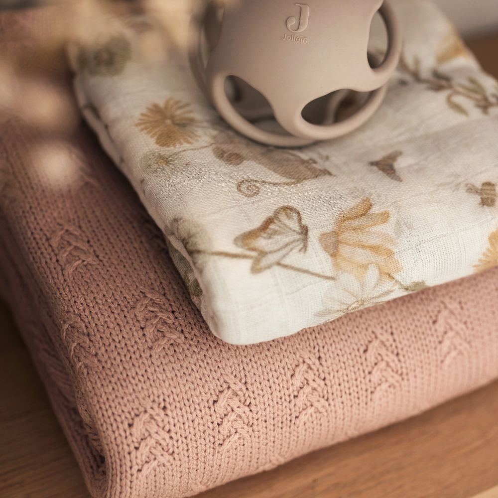 Muselină din bumbac, Dreamy Mouse, Jollein, 115x115 cm, OEKO-TEX