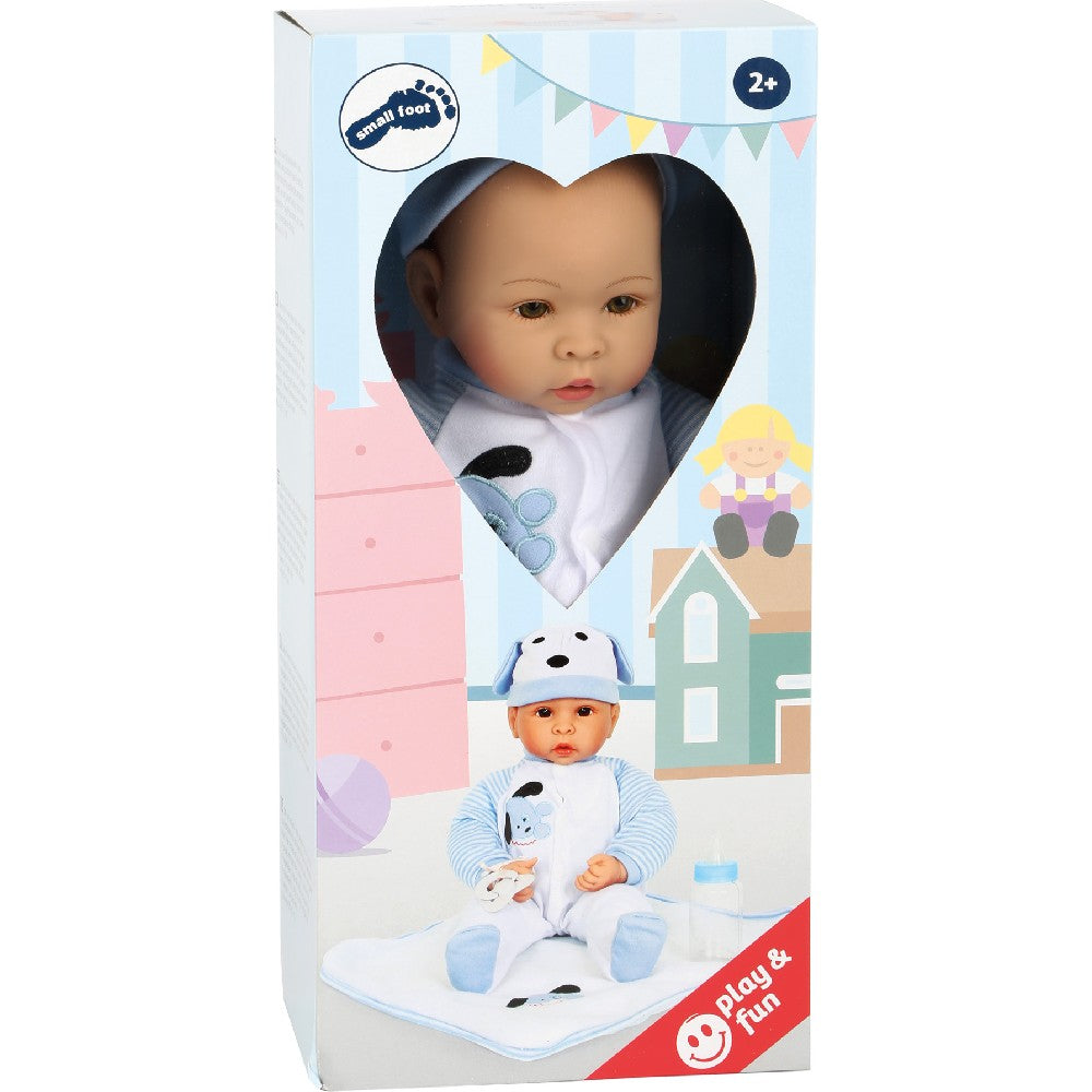 Păpușă bebeluș Benno cu accesorii, Small Foot, 2 ani+