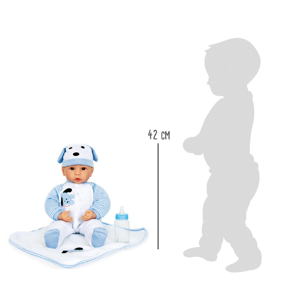 Păpușă bebeluș Benno cu accesorii, Small Foot, 2 ani+