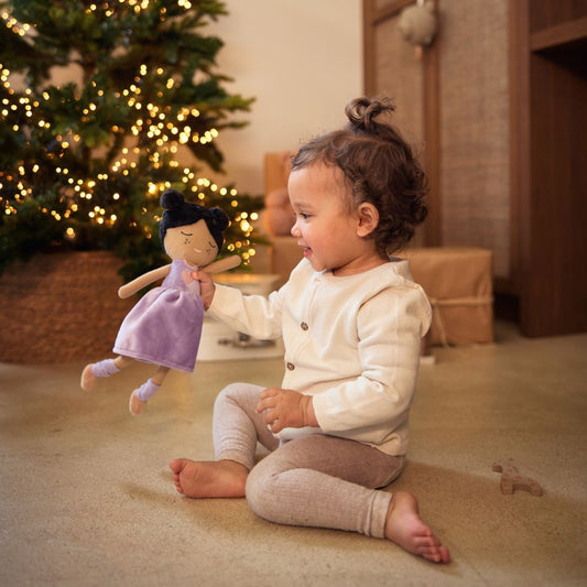 Păpușă textilă, Jucărie de pluș - Daisy, Jollein, 32 cm, 0 luni+