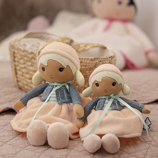 Păpușă textilă din velur, Chloe, Kaloo, 25 cm, 0 luni+