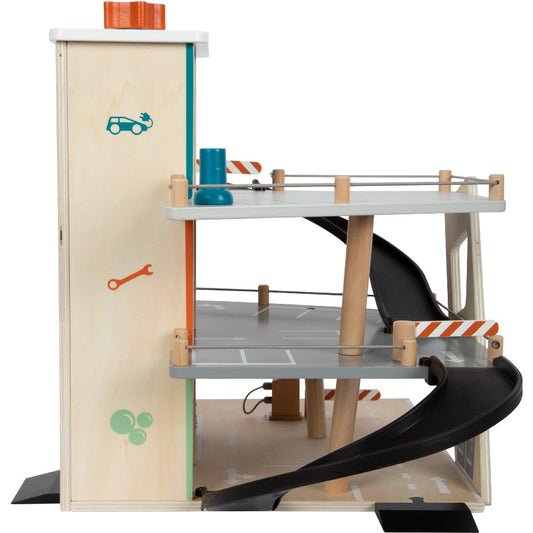 Parcare supraetajată mașini de curse Rallye, Small Foot, 3 ani+