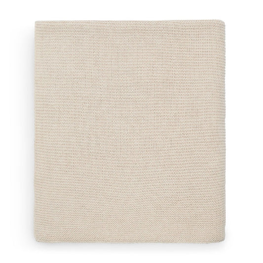 Pătură tricotată pentru bebeluși, Basic Knit Nougat, Jollein, 100x150 cm