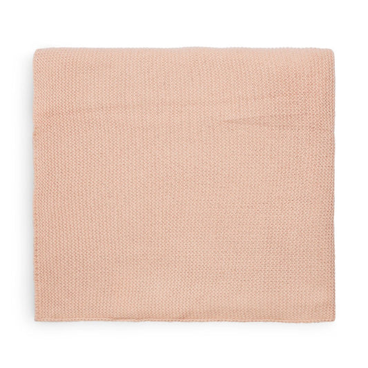 Pătură tricotată pentru bebeluși, Roz Pal, Jollein, 100x150 cm