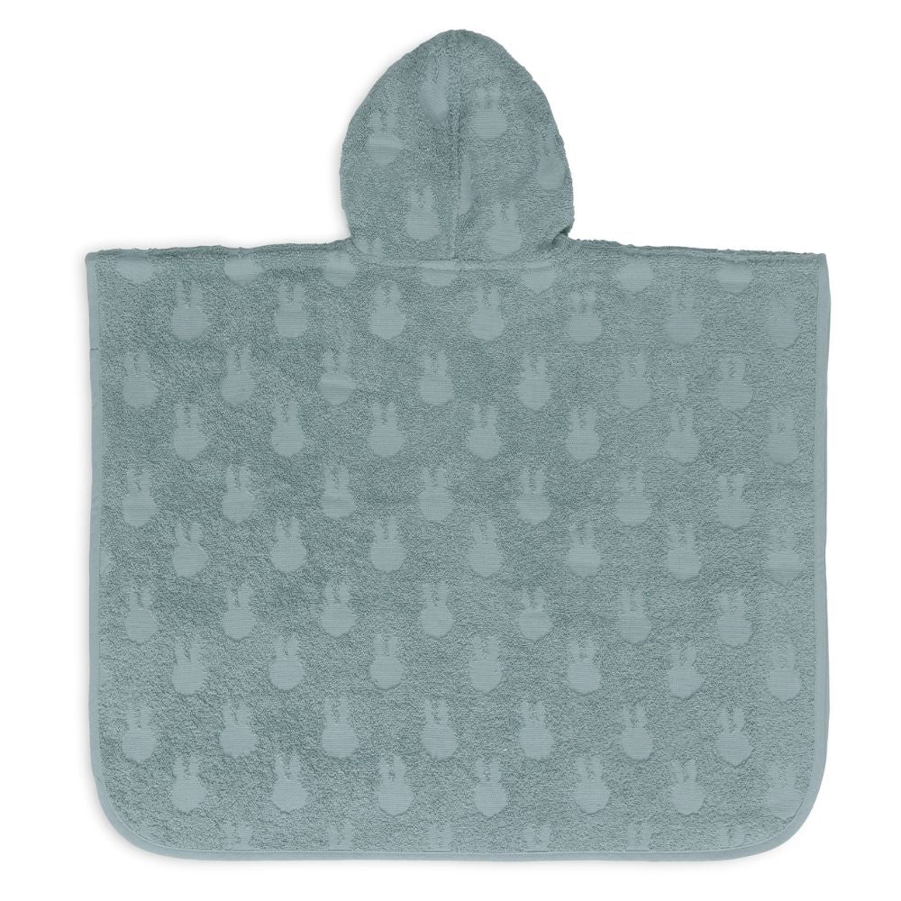 Poncho de baie copii din bumbac, Terry Miffy, Sea Green, Jollein, 1-4 ani, OEKO-TEX