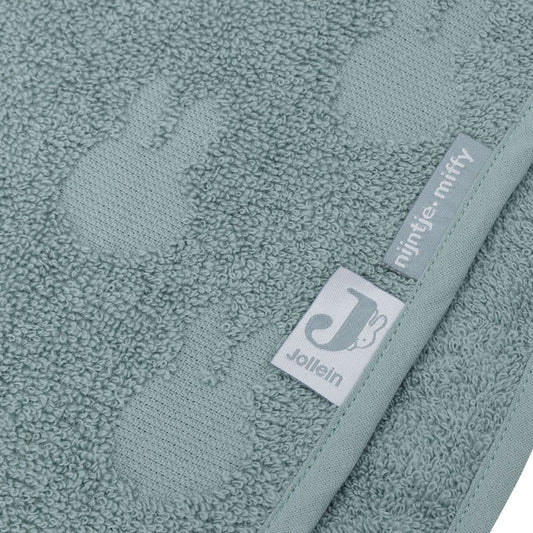 Poncho de baie copii din bumbac, Terry Miffy, Sea Green, Jollein, 1-4 ani, OEKO-TEX