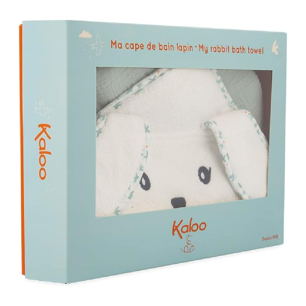 Prosop de baie bebeluși din bumbac, Dove, Kaloo, 75 cm, 0 luni+