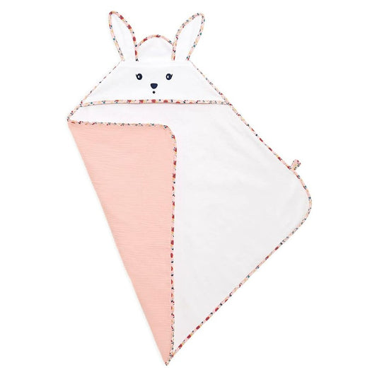 Prosop de baie bebeluși din bumbac, Poppy, Kaloo, 75 cm, 0 luni+