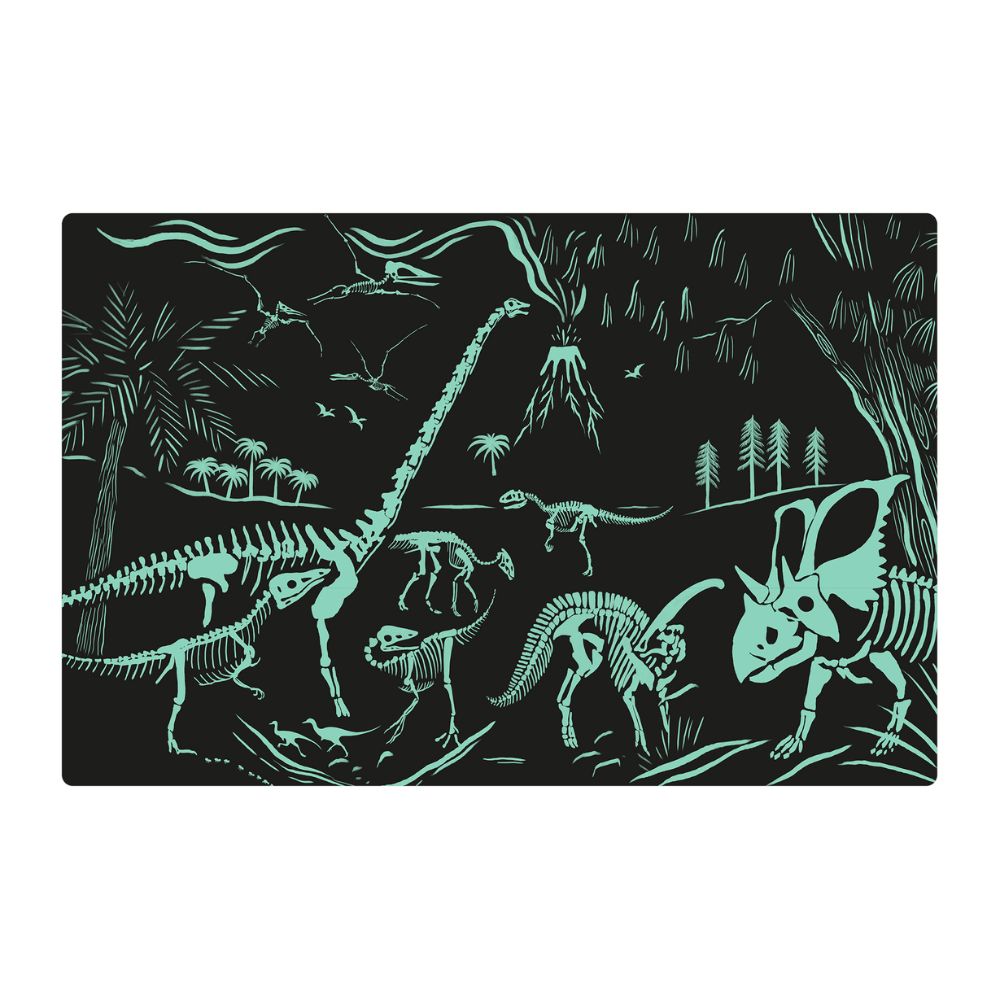 Puzzle forforescent, Dinozauri- Glow In The Dark, 60 piese, Apli, 4 ani+