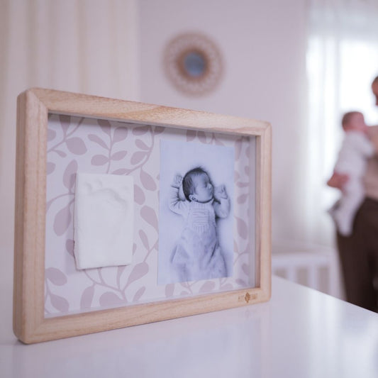Ramă cu fotografie și kit amprentă bebeluș, Ivy Grey, Petit Artichaut