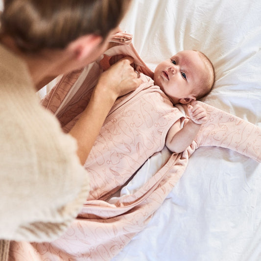 Sac de dormit bebeluși - 4 anotimpuri, Balene - Roz Pale, Jollein, 70cm