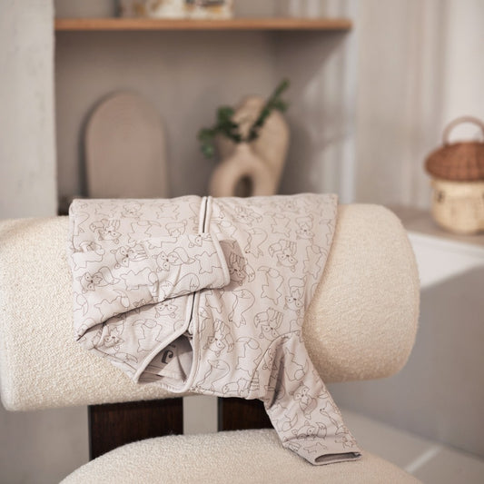 Sac de dormit bebeluși - 4 anotimpuri, Micuța Vulpe - Beige, Jollein, 70cm