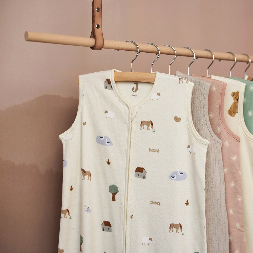 Sac de dormit bebelusi din jerseu, Farm, Jollein, 70cm, OEKO-TEX