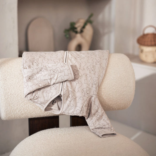 Sac de dormit bebeluși - 4 anotimpuri, Micuța Vulpe - Beige, Jollein, 90 cm