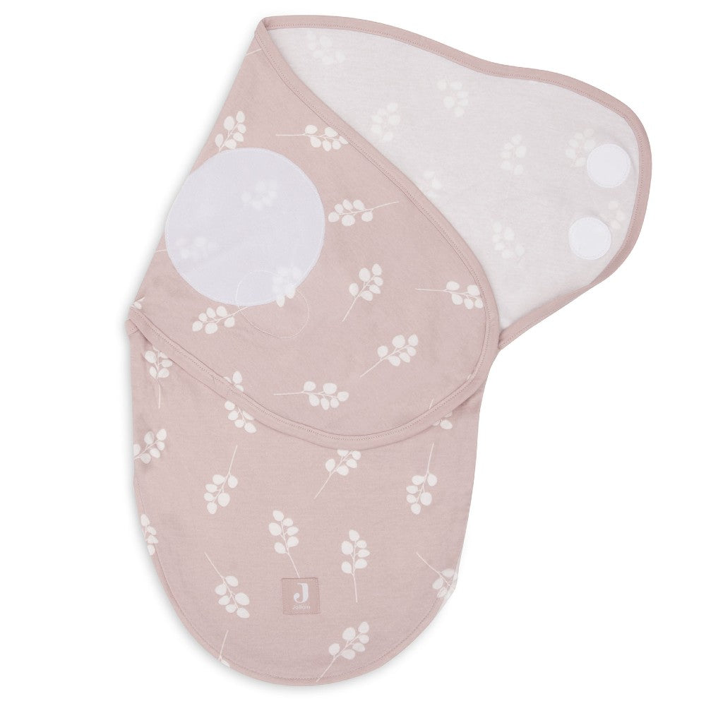 Sac de dormit- sistem de înfășat bebeluși, Twig, Jollein, Roz pal, 0-3 luni