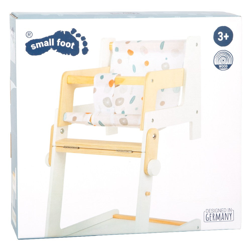 Scăunel pentru păpuși 2 în 1 din lemn, Small Foot, 3 ani+