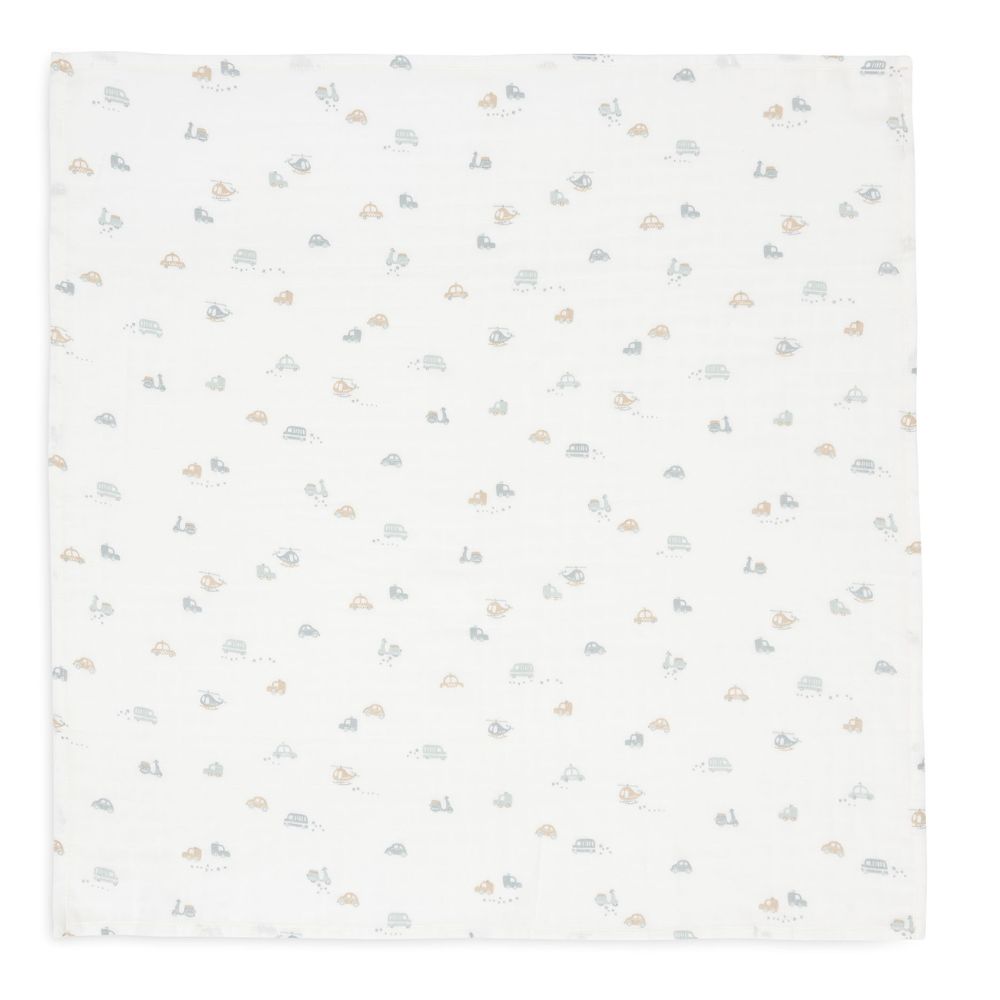 Set 3 museline din bumbac, On The Go, Jollein, 70x70 cm, OEKO-TEX