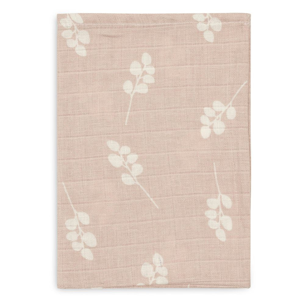 Set 3 museline din bumbac tip batistă de baie, Twig, Wild Rose, Jollein, 20x15 cm