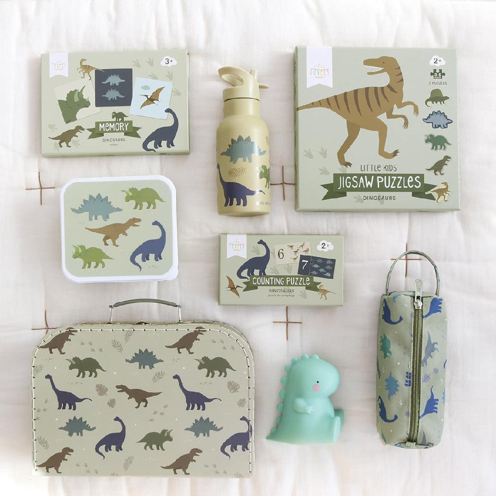 Set 5 Jigsaw Puzzle-uri, Dinozauri, A Little Lovely Company, 19 piese, 2 ani+