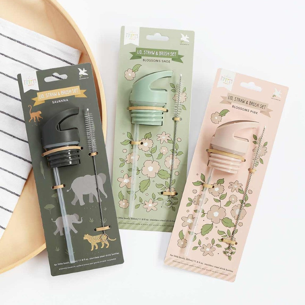 Set accesorii sticlă apă copii, Blossom, A Little Lovely Company, 6 luni+