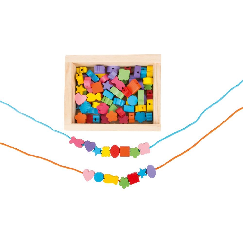 Set de artizanat mărgele, Small Foot, 84 piese, 3 ani+