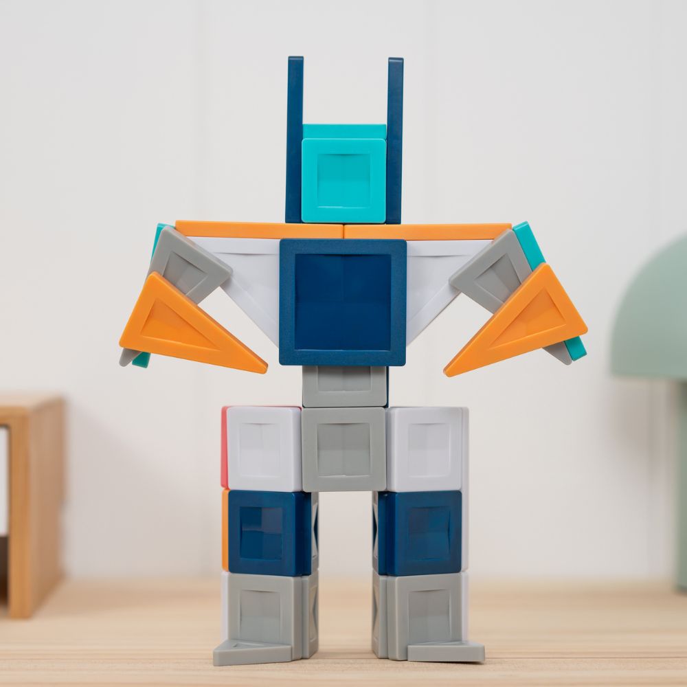Set de construcție magnetic, PRO Constructor, Connetix Tiles, 70 piese, 3 ani+
