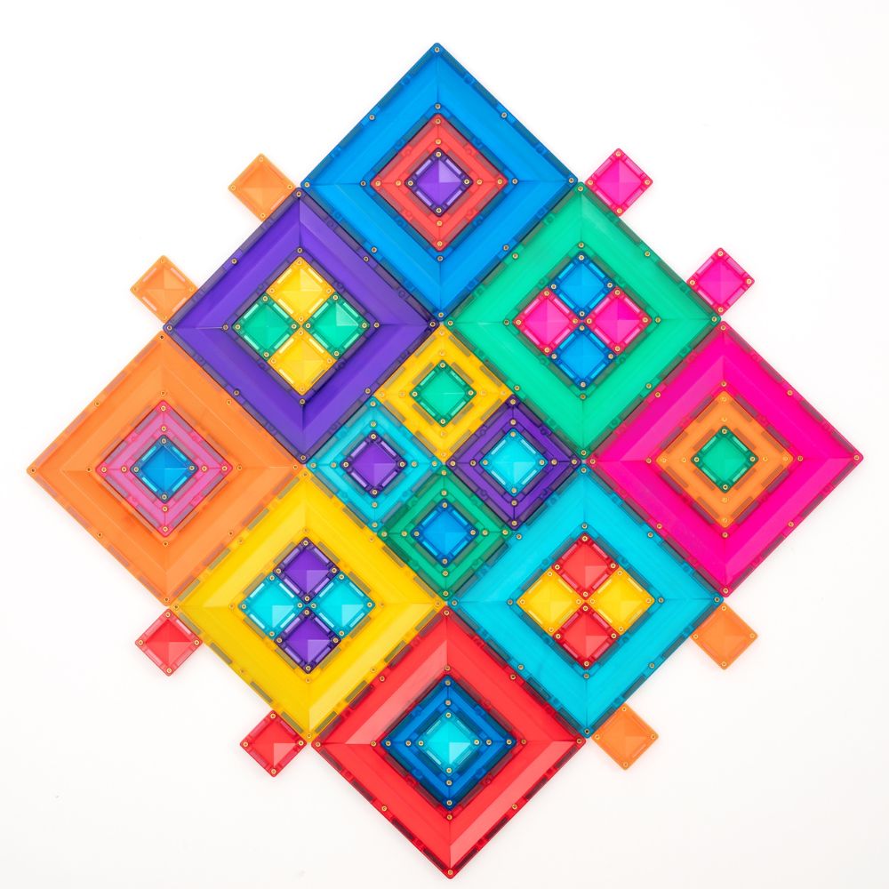 Set de construcție magnetic, Bright Portal Pack, Connetix Tiles, 48 piese, 3 ani+