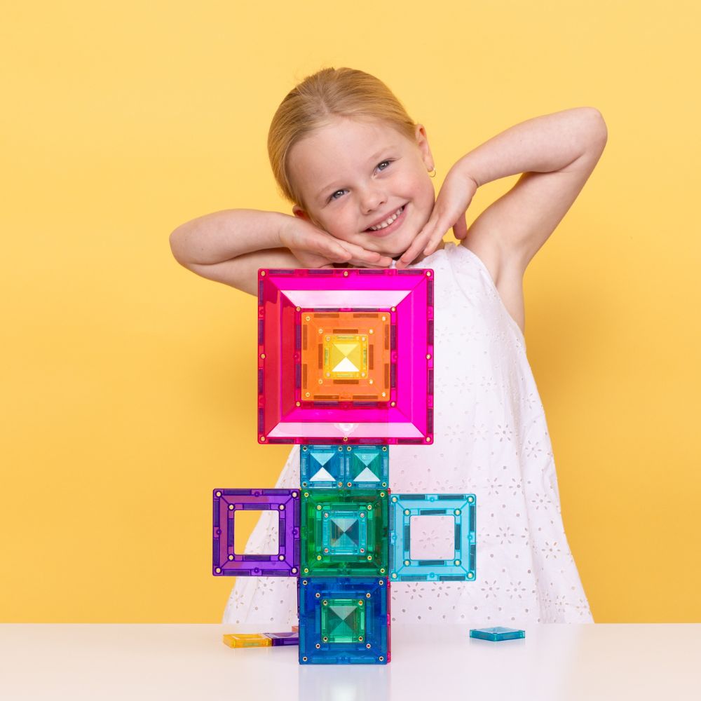 Set de construcție magnetic, Bright Portal Pack, Connetix Tiles, 48 piese, 3 ani+