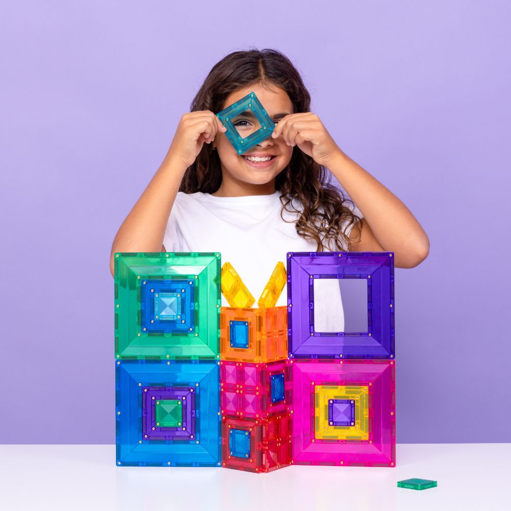 Set de construcție magnetic, Bright Portal Pack, Connetix Tiles, 48 piese, 3 ani+