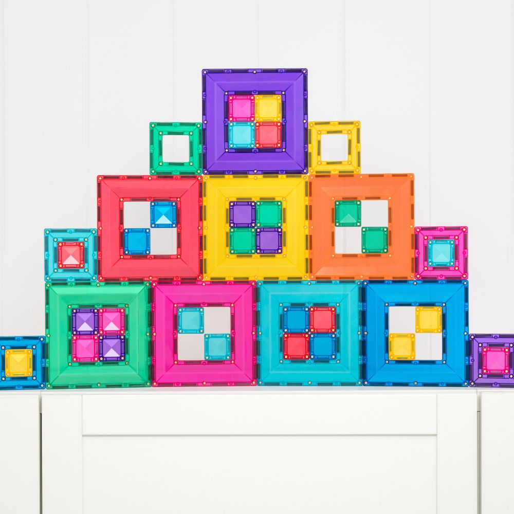 Set de construcție magnetic, Bright Portal Pack, Connetix Tiles, 48 piese, 3 ani+