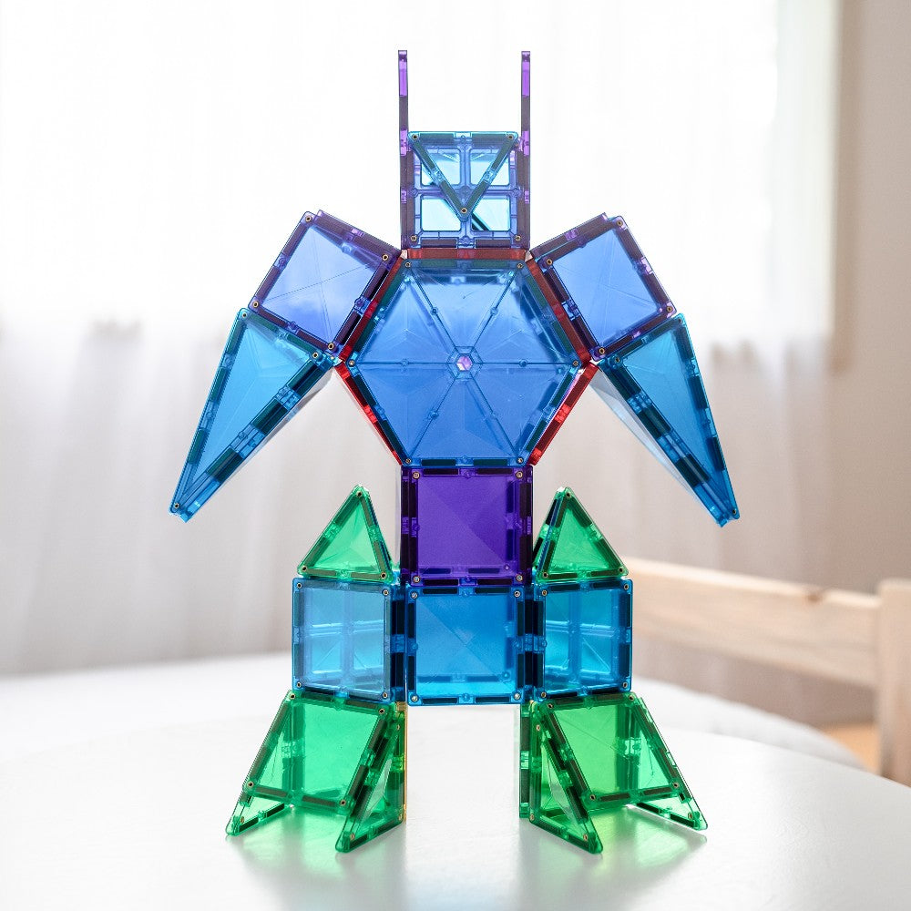 Set de construcție magnetic, Rainbow Mega Pack, Connetix Tiles, 212 piese, 3 ani+