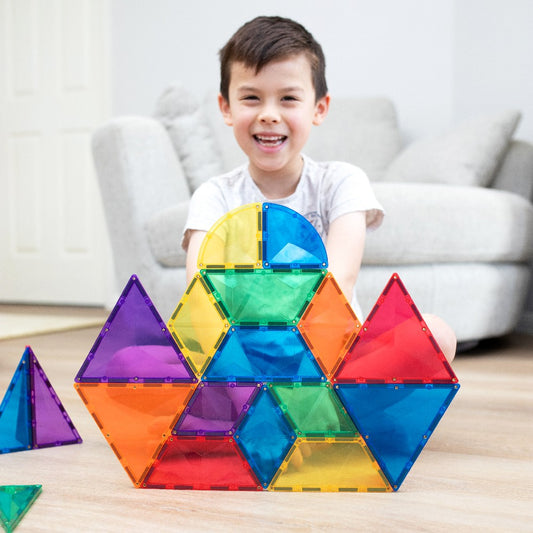 Set de construcție magnetic, Rainbow Shape Expansion Pack , Connetix Tiles, 36 piese, 3 ani+