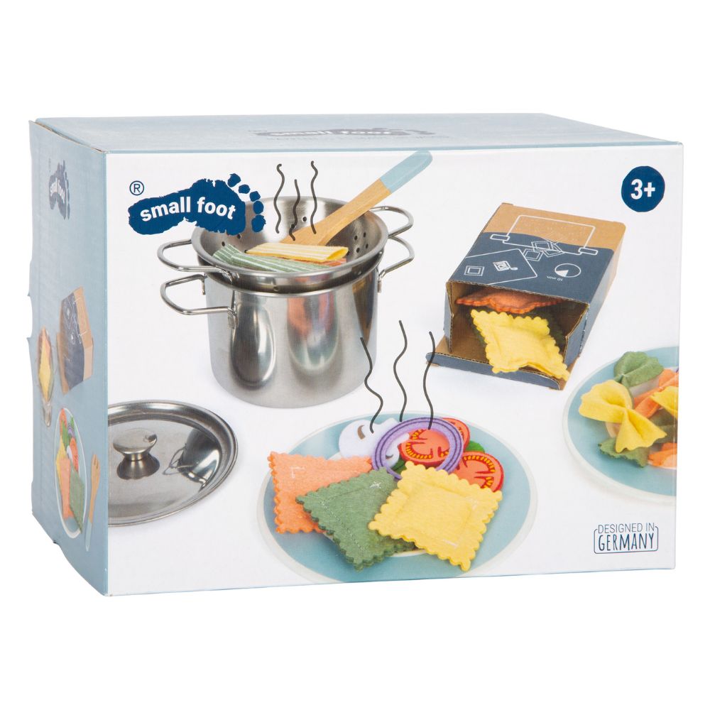 Set de gătit paste pentru copii, Micul bucătar, Small Foot, 42 piese, 3 ani+