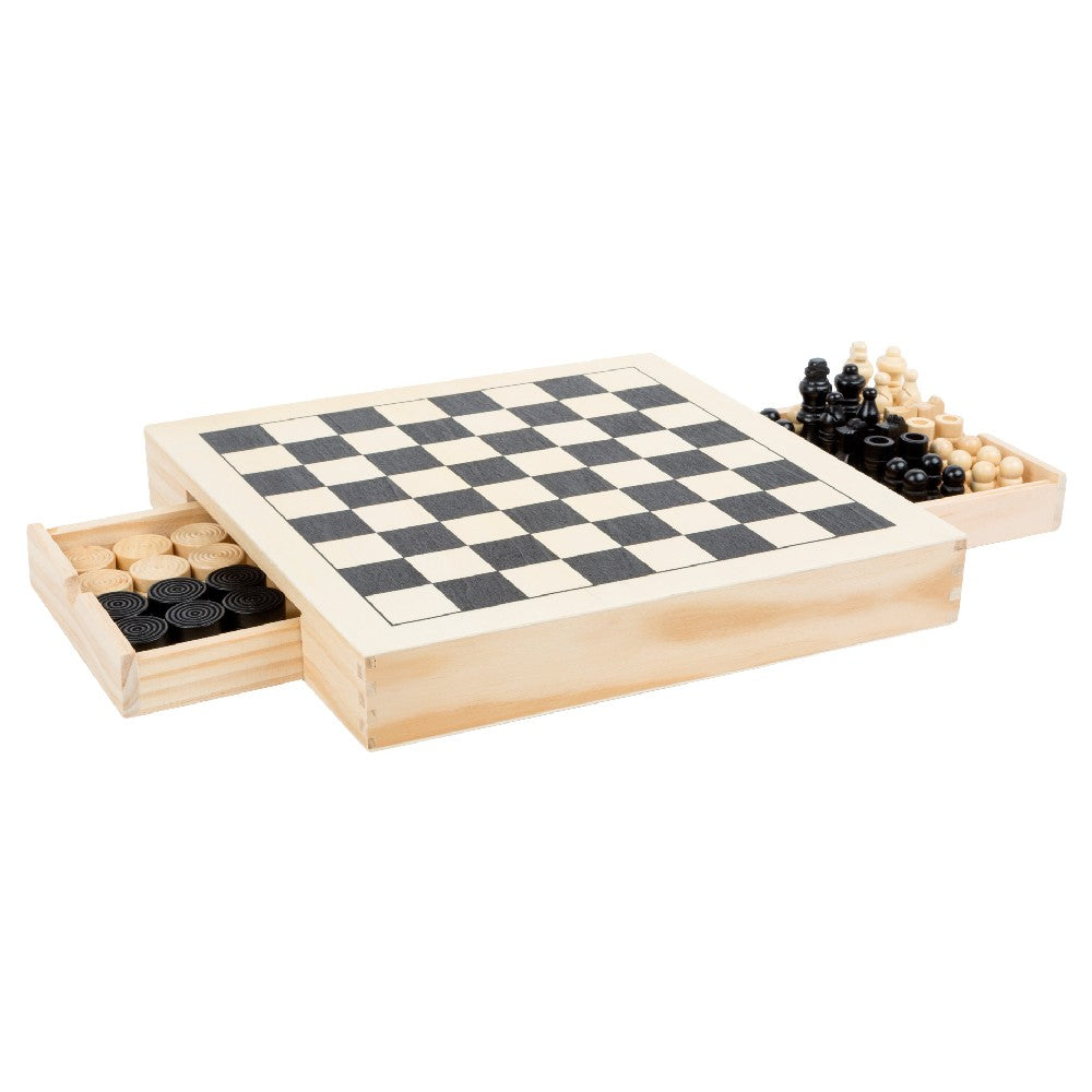 Set de jocuri Morris, Șah, Jocul de Dame, Moara, Small Foot, 6 ani+