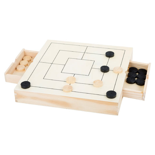 Set de jocuri Morris, Șah, Jocul de Dame, Moara, Small Foot, 6 ani+