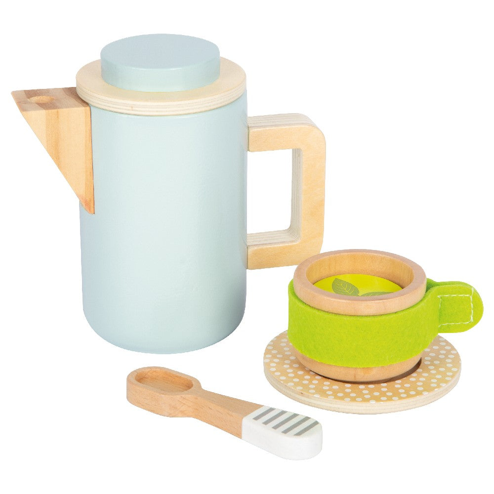 Set din lemn pentru cafea și ceai, Small Foot, 19 piese, 2 ani+