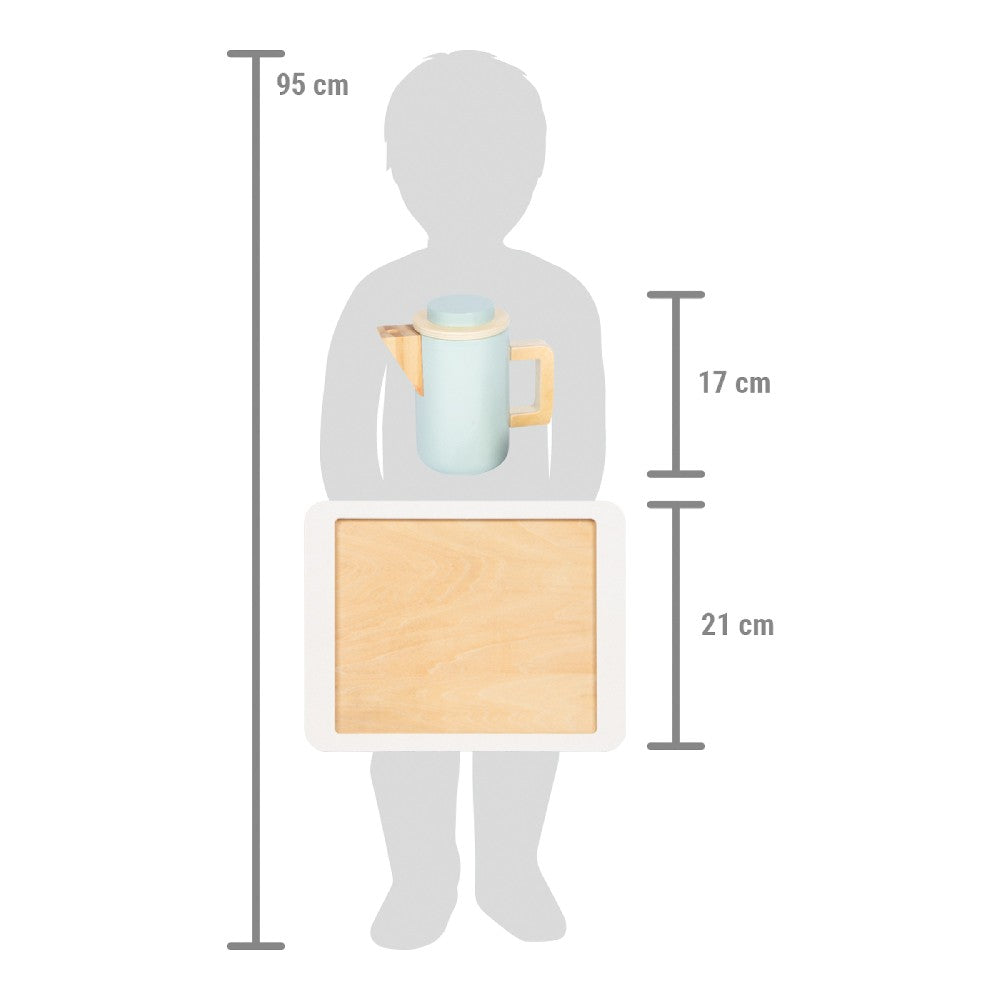 Set din lemn pentru cafea și ceai, Small Foot, 19 piese, 2 ani+