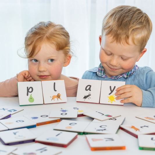 Set magnetic, Piese Toppers Alfabet Lower Case Pack, Learn & Grow, 40 piese, 3 ani+