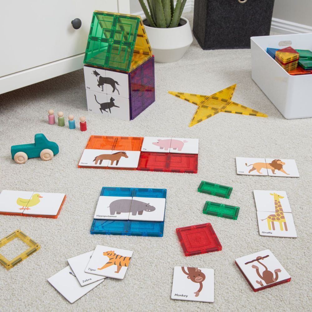 Set magnetic, Toppers Animal Duo Puzzle, Learn & Grow, 40 piese, 3 ani+