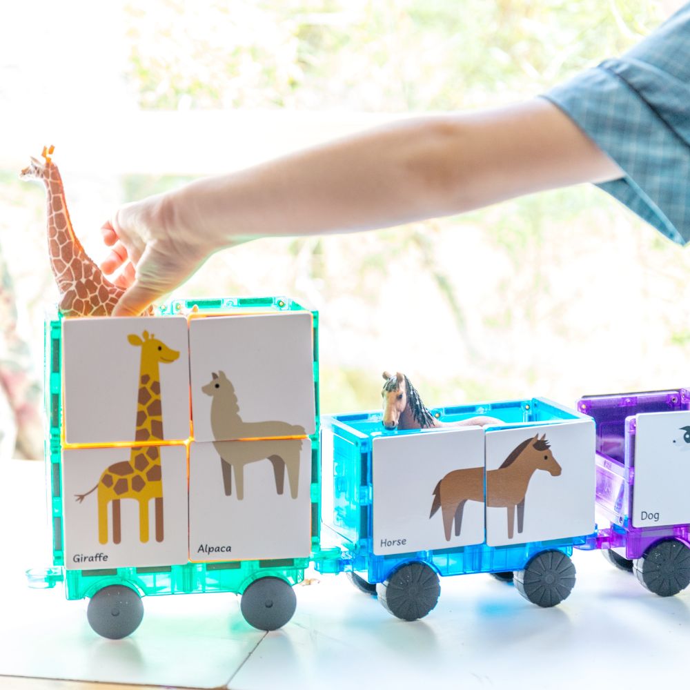 Set magnetic, Toppers Animal Duo Puzzle, Learn & Grow, 40 piese, 3 ani+