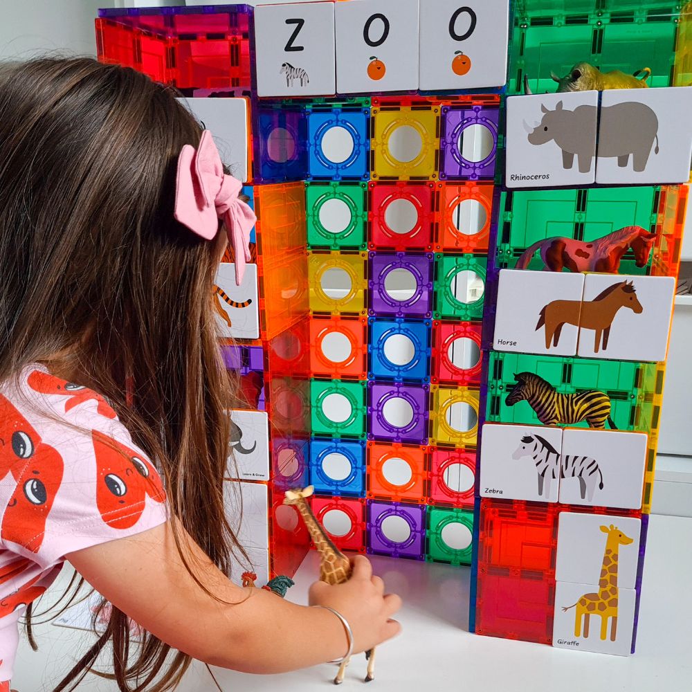 Set magnetic, Toppers Animal Duo Puzzle, Learn & Grow, 40 piese, 3 ani+