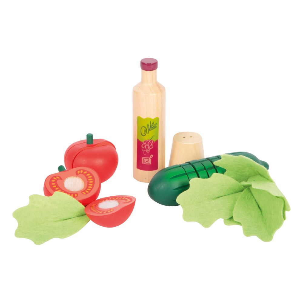 Set pentru salată cu legume, 11 piese, Small Foot, 2 ani+