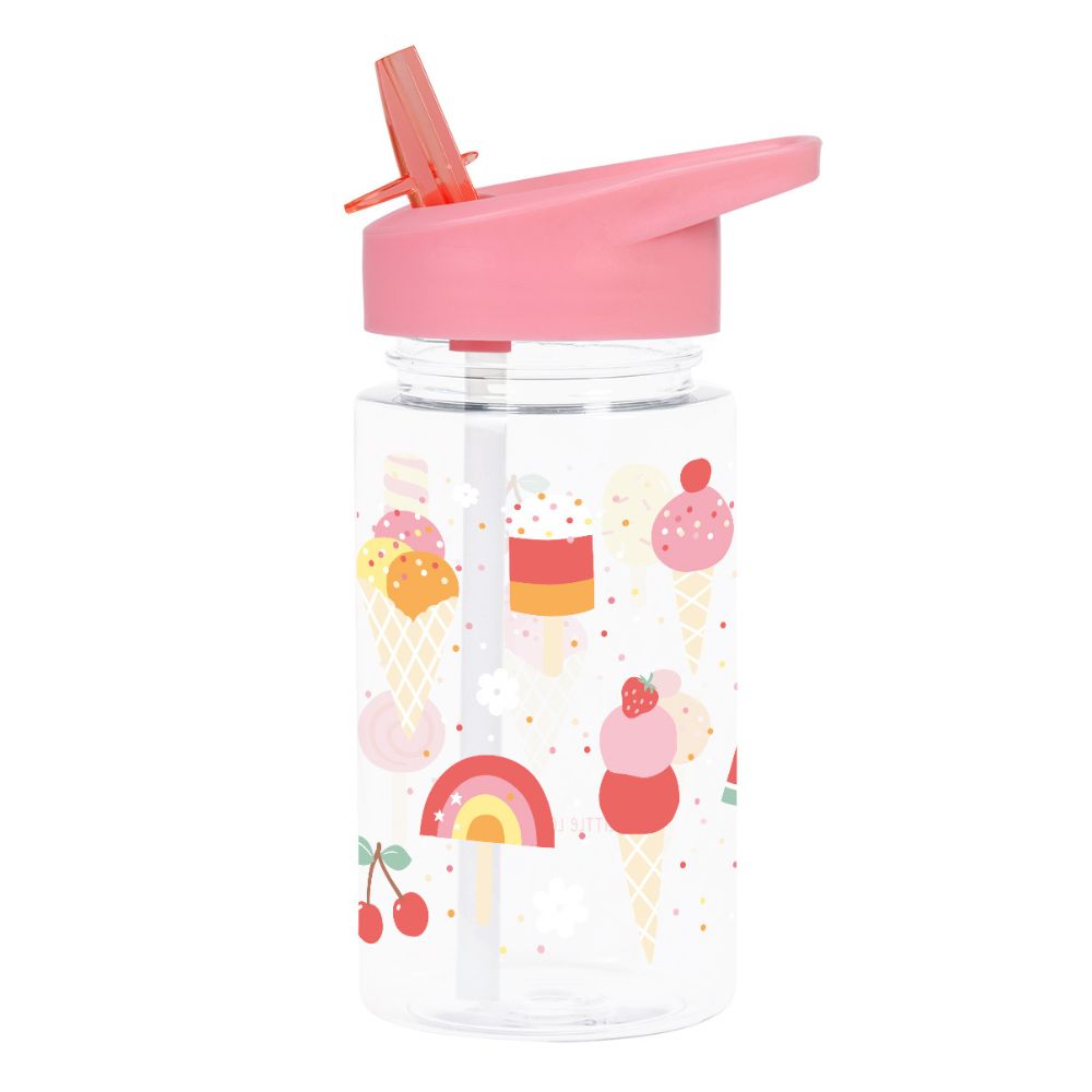 Sticlă de apă copii, Ice-Cream, A Little Lovely Company, 450 ml, 6 luni+