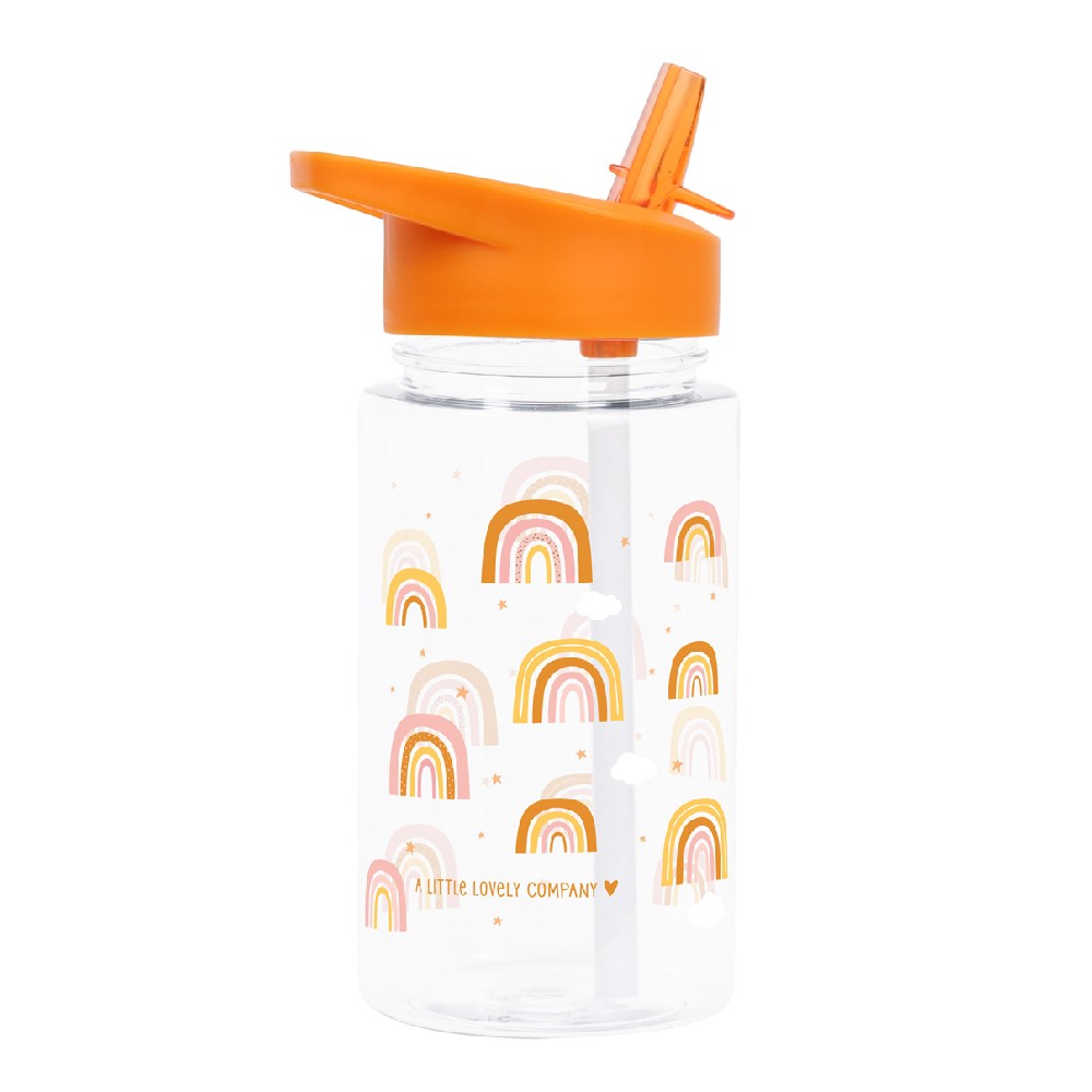 Sticlă de apă copii, Rainbow, A Little Lovely Company, 450 ml, 6 luni+
